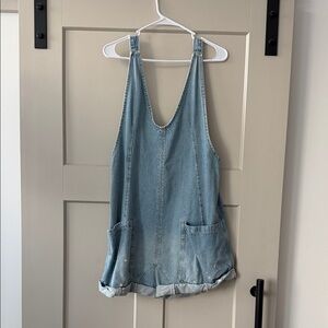 We The Free Light Blue Denim Top
